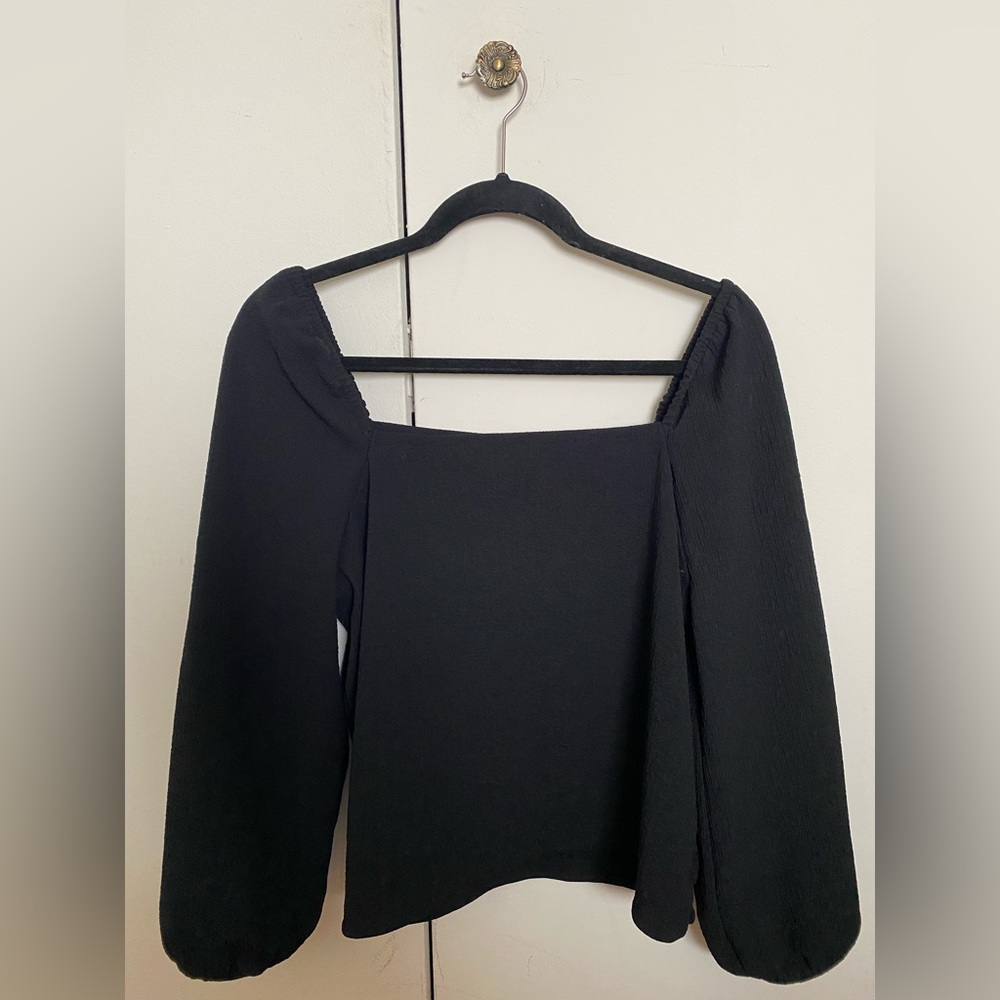 Madewell Crepe Long sleeve top